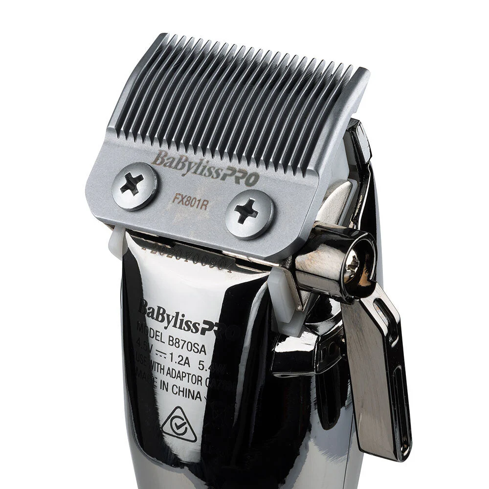 BaBylissPRO Silver FX Lithium Clipper - Silver Cord/Cordless - Image 2
