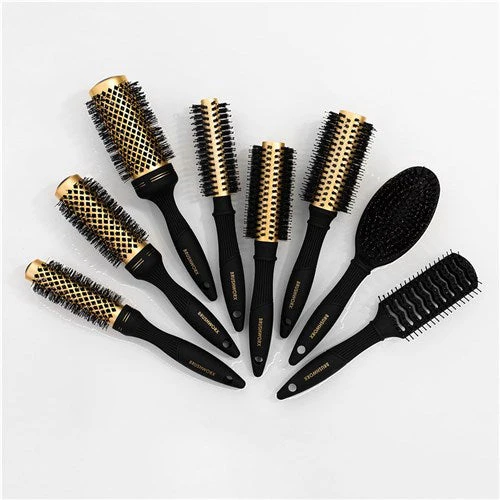 Brushworx Gold Ceramic Radial Brush Porcupine - 50mm Medium - Image 3