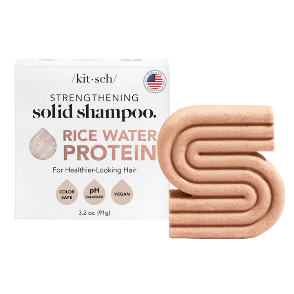 Kitsch Rice Water Protein Strengthening  Shampoo Bar 91g