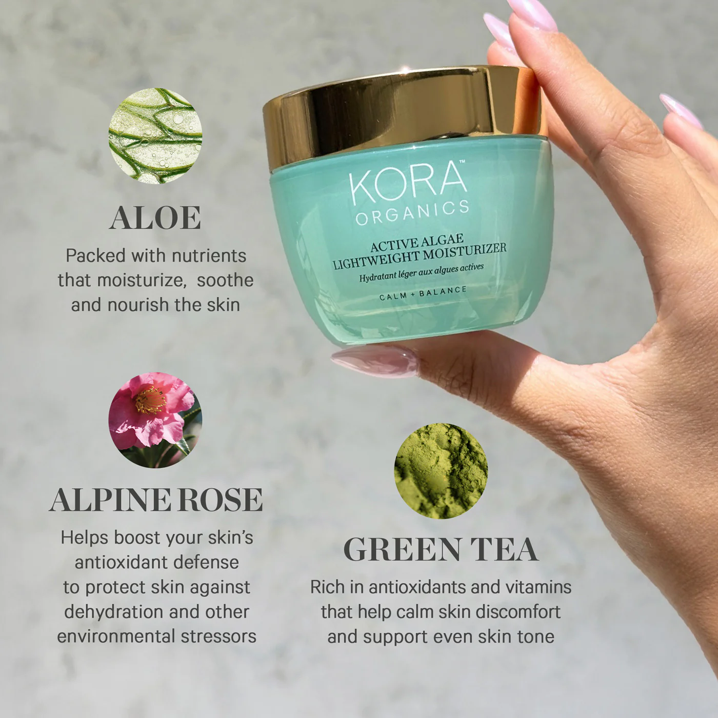 KORA Organics Active Algae Lightweight Moisturiser - 50ml - Image 4