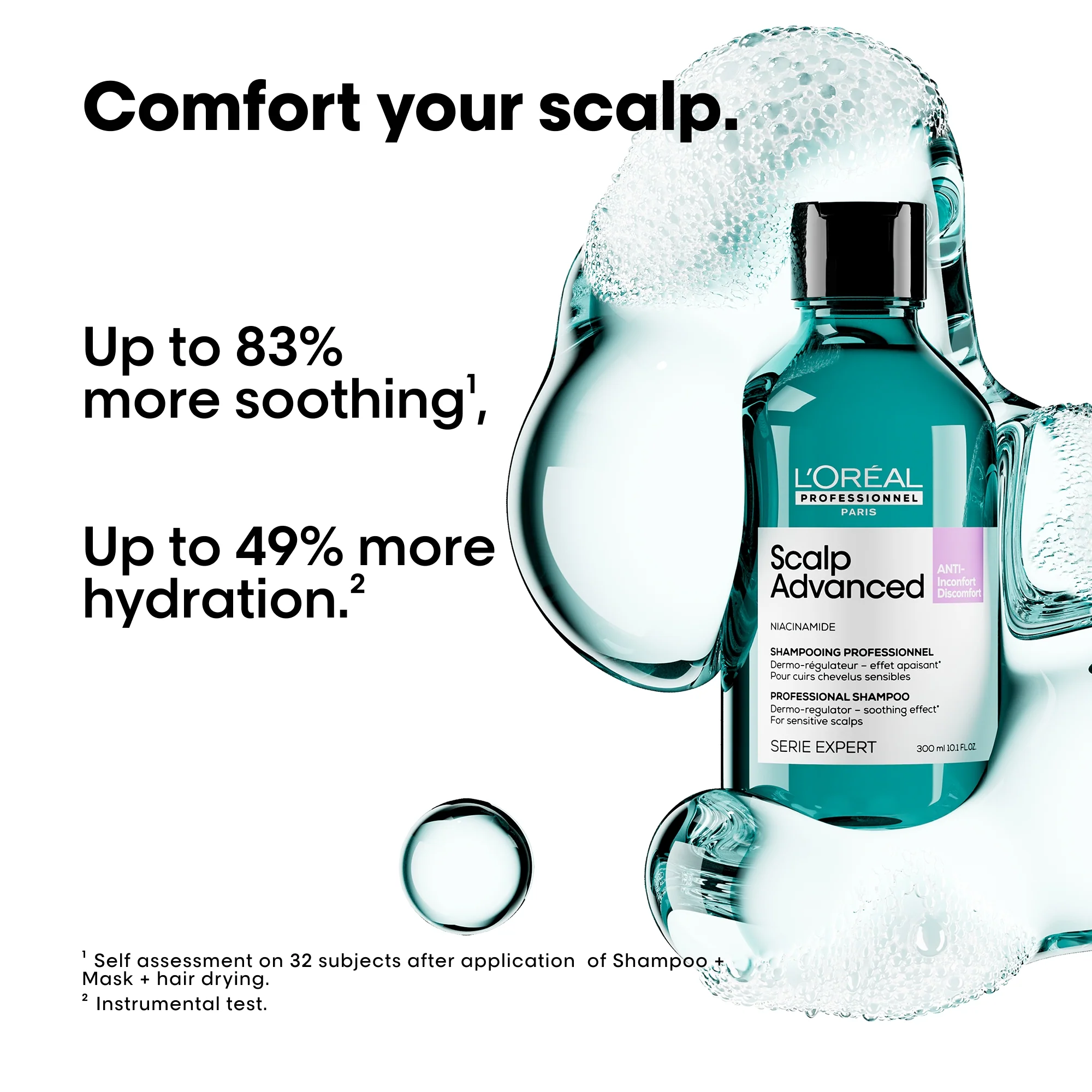 L'Oréal Professionnel Serié Expert Scalp Advanced Anti-Discomfort Dermo-Regulator Shampoo 300ml - Image 2