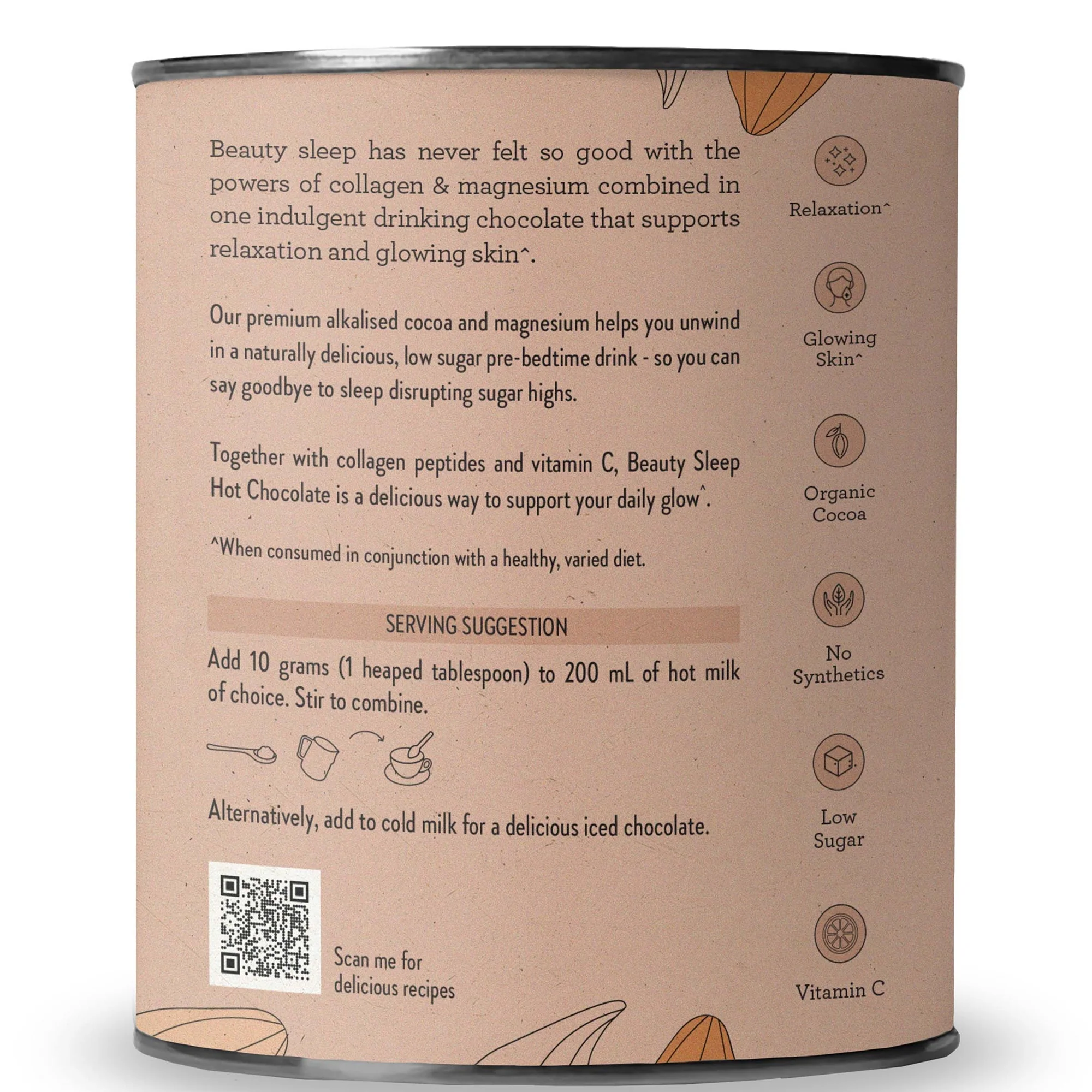 Nutra Naturals Collagen Hot Chocolate Powder 200g - Image 3