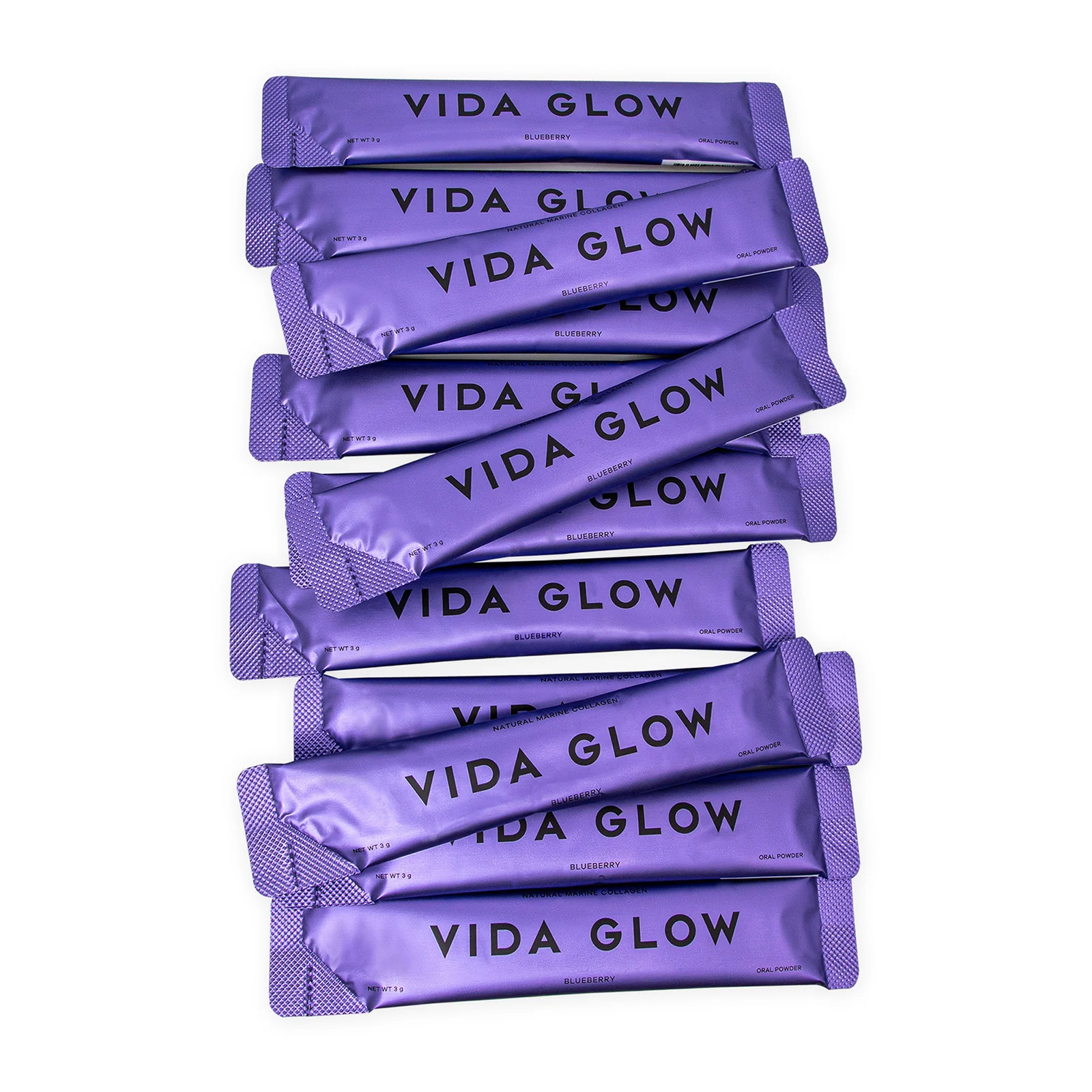 Vida Glow Natural Marine Collagen Supplement - Blueberry 90g - Image 3