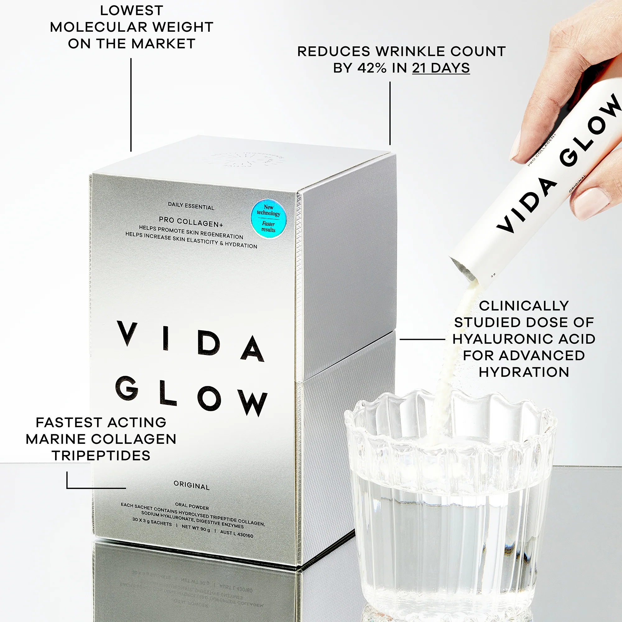 Vida Glow Pro Collagen + 90g - Image 2