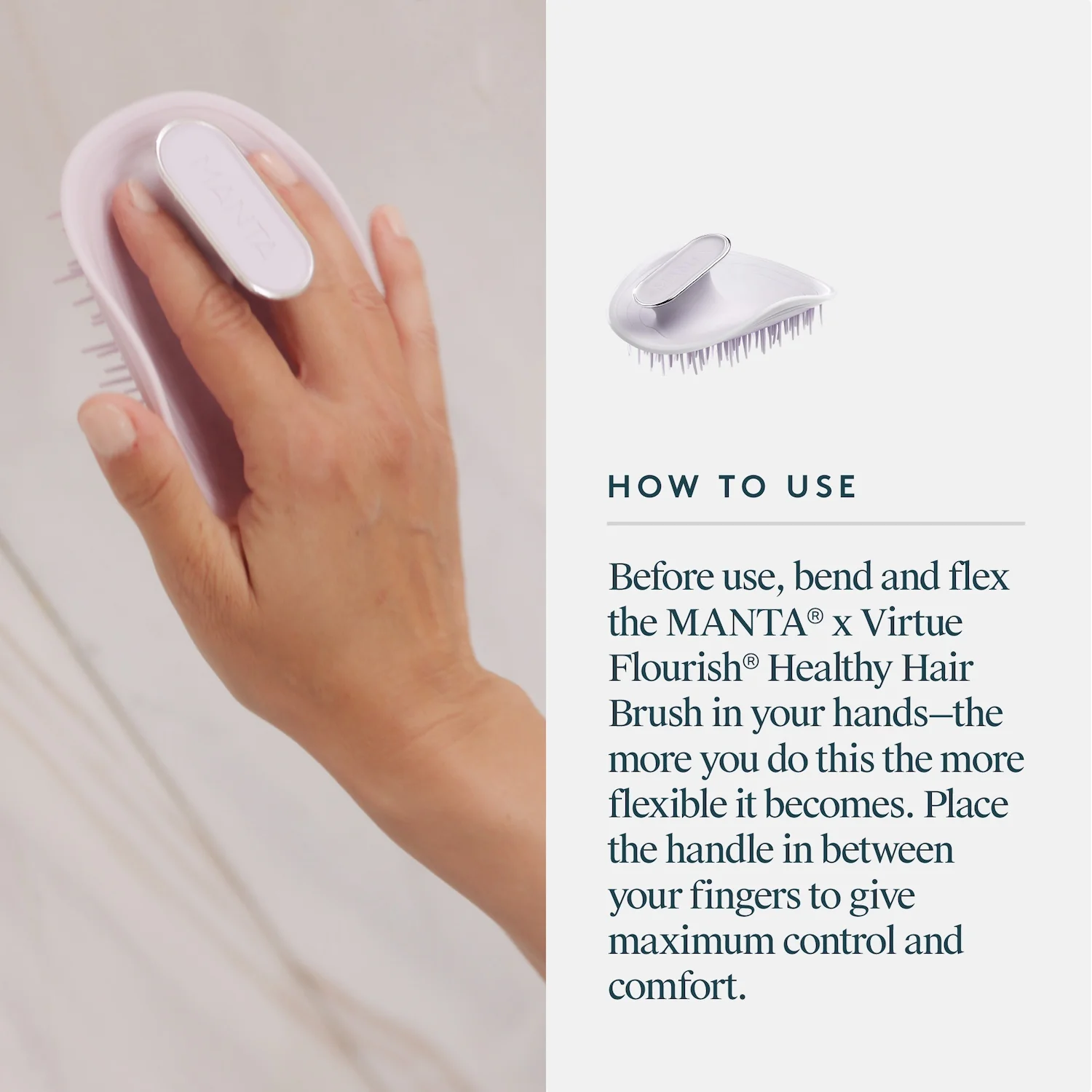 Virtue Virtue Flourish® and MANTA® Healthy Hair Brush - Image 10
