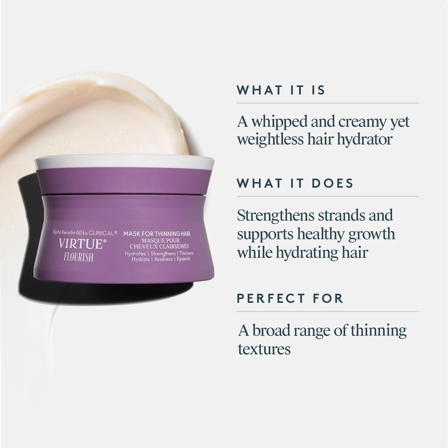 Virtue Flourish Mask for Thinning Hair 150ml - Image 11